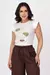 T-SHIRT MUSCLE TEE DUAS FOLHAS CIRCULOS - COR OFF - comprar online