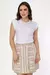 T-SHIRT MUSCLE TEE PEROLAS NA GOLA - COR BRANCO - comprar online