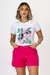 T-SHIRT TUCANOS FLORES FOLHAS - COR BRANCO - comprar online