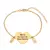 Pulseira coração personalizado + dois bonecos cravejados