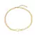 Choker 2 letras lisas - corrente Piastrine