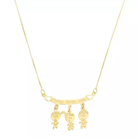 Colar canga filhos até três bonecos