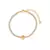Pulseira riviera com letra maciça
