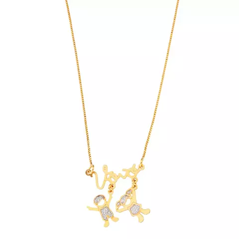 Colar canga vovó até dois bonecos