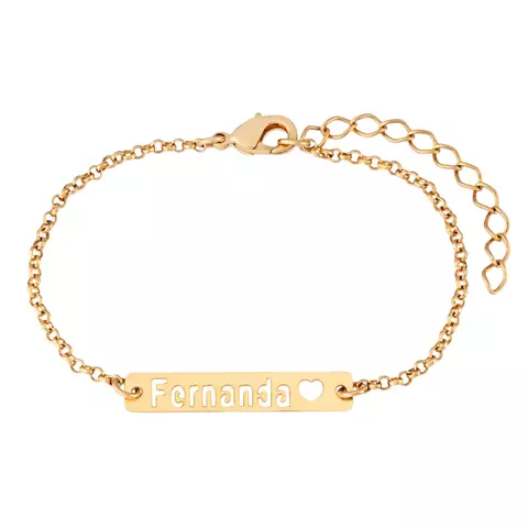 Pulseira placa personalizada