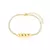 Pulseira riviera - Bipartida - Com chapa personalizada