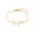 Pulseira infantil letra fina + símbolo na frente