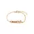 Pulseira infantil personalizada - De plaquinha borboleta - Corrente pérola