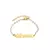 Pulseira infantil personalizada - De plaquinha gatinha - Corrente pérola
