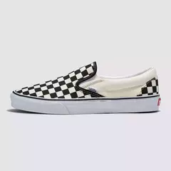 TÊNIS SLIP-ON CHECKERBOARD BLACK WHITE - Posible Skate Shop