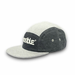 BONÉ POSIBLE 5 PANEL MOLETOM CINZA MESCLA - Posible Skate Shop