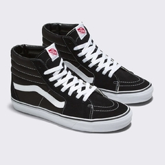TÊNIS VANS SK8-HI BLACK BLACK WHITE