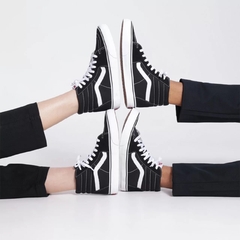 TÊNIS VANS SK8-HI BLACK BLACK WHITE - loja online