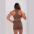 SHORT BASIC S/ COSTURA LATERAL MARROM - Oceane Fitness