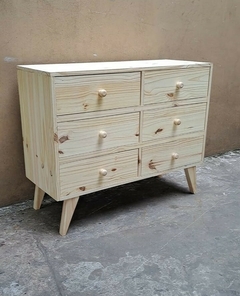 COMODA RETRO DE 6 CAJONES