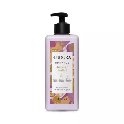 Creme Hidratante Eudora Instance - Ameixa e Praliné 400ml