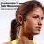 Fones de ouvido suspensos fones de ouvido sem fio bluetooth fones de ouvido espo na internet