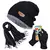 Kit Gorro Peluciado + Luva Touch Celular + Cachecol Echarpe