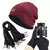 Kit Gorro Peluciado + Luva Touch Celular + Cachecol Echarpe - loja online