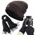 Kit Gorro Peluciado + Luva Touch Celular + Cachecol Echarpe - comprar online