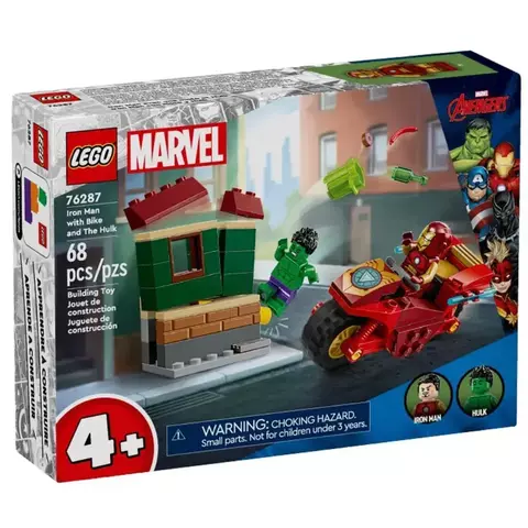 LEGO Marvel - Homem de Ferro com Bicicleta e o Hulk (76287) - comprar online