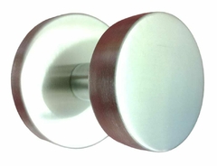 Pomo Fijo con roseta de 70 mm Acero Inox