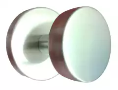 Pomo Fijo con roseta de 70 mm Acero Inox