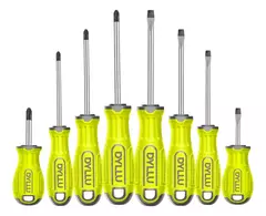 Set Juego 8 Destornilladores Phillips Plano Dyllu By