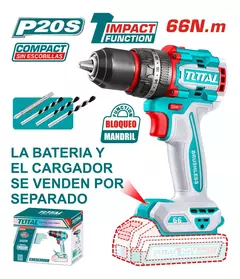 Taladro percutor 20v Bl 2000rpm 66nm Industrial Total Tidli206681 en internet