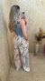 Calça Pantalona Estampada | Crepe de Seda - comprar online