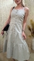 Vestido Midi Sarja com elastano | Alça - comprar online
