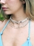 Collar corto agatas factadas en internet