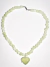 Collar corto onix verde