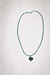 Collar cristal checo y dije de agata verde