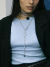 cinturon/collar con mini dije de piedra - COSMO