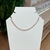 Choker Riviera Baguetes Cristal Banhada a Ouro
