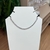 Choker Riviera Baguetes Cristal Banhada a Ródio Branco
