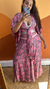 conjunto manga flare rosa queimado