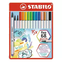 Stabilo marcador fino punta pincel acuarelable x15 - comprar online