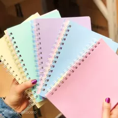 Cuaderno Hojas Pastel Lisas PUNTO CERO A5 - Librería  Siete Colores