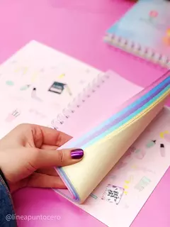 Cuaderno Hojas Pastel Lisas PUNTO CERO A5 en internet