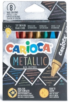 Crayones x8 Metalicos Carioca