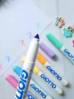 Marcadores Giotto pastel Turbo Giant x6 - Librería  Siete Colores
