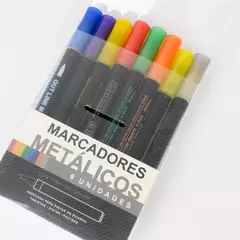 Marcadores Metalicos OUTLINERS x8 NUWA