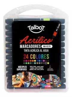 Marcadores tinta acrilica al agua TALBOT en internet