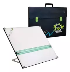 Tablero PIZZINI 40x50cm con atril de 5 posiciones. Con Paralelografo (articulo 7753)