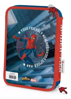 Cartuchera Spiderman 2 pisos tapa reversible Multiscope - Librería  Siete Colores