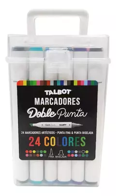 Marcadores doble punta Talbot - Librería  Siete Colores