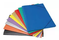 Carpeta tres solapas carton COLOR OFICIO - comprar online