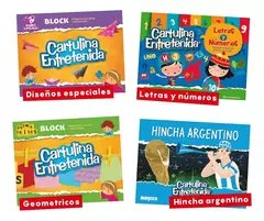 Block Muresco Cartulina Entretenida - Letras y números